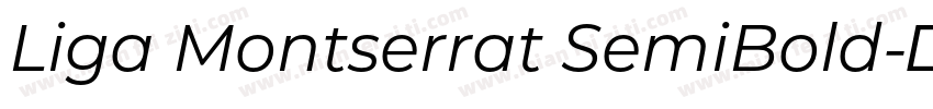 Liga Montserrat SemiBold字体转换